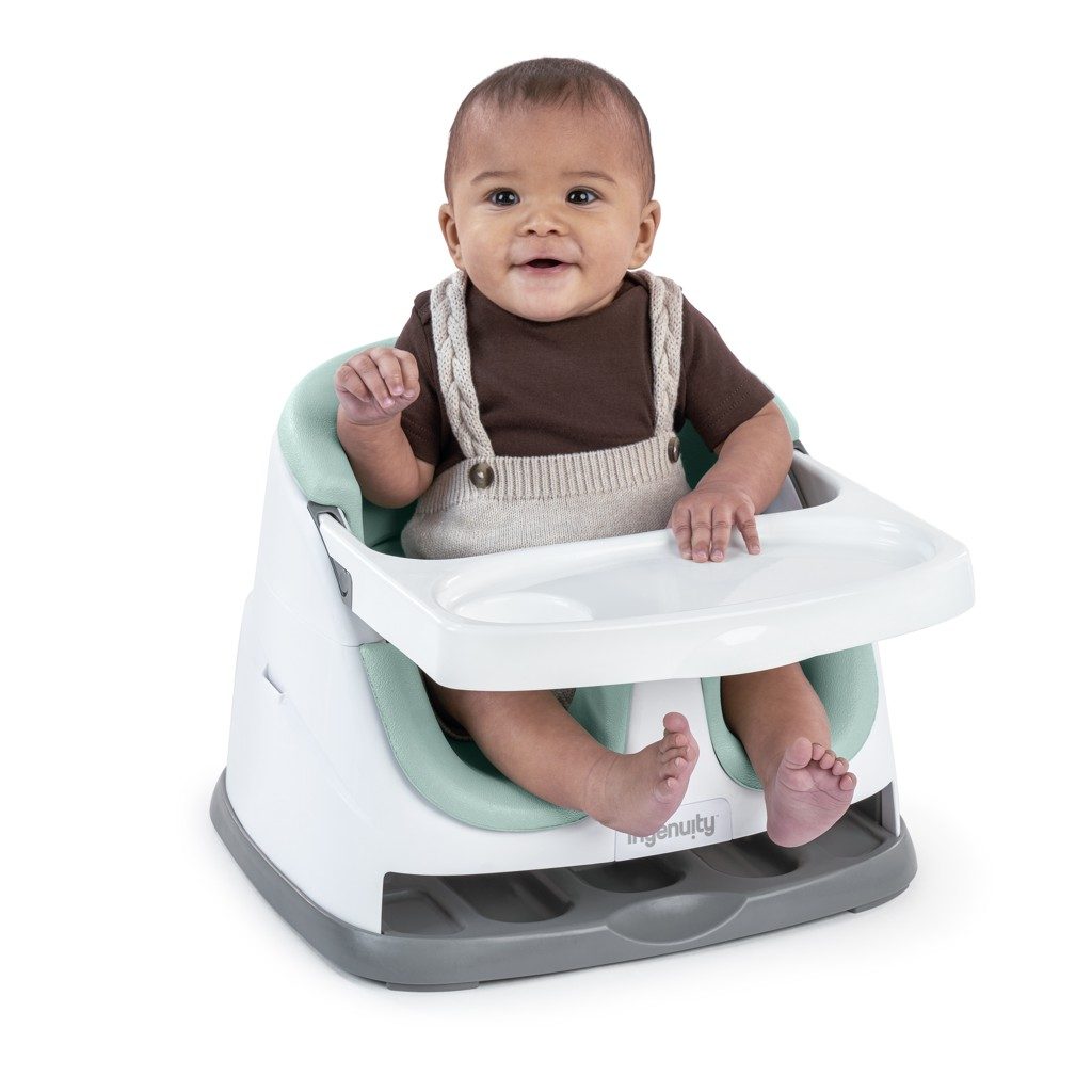 INGENUITY Podsedák na stoličku 2v1 Baby Base™ Mist 6m+ do 22kg – Obrázok 5