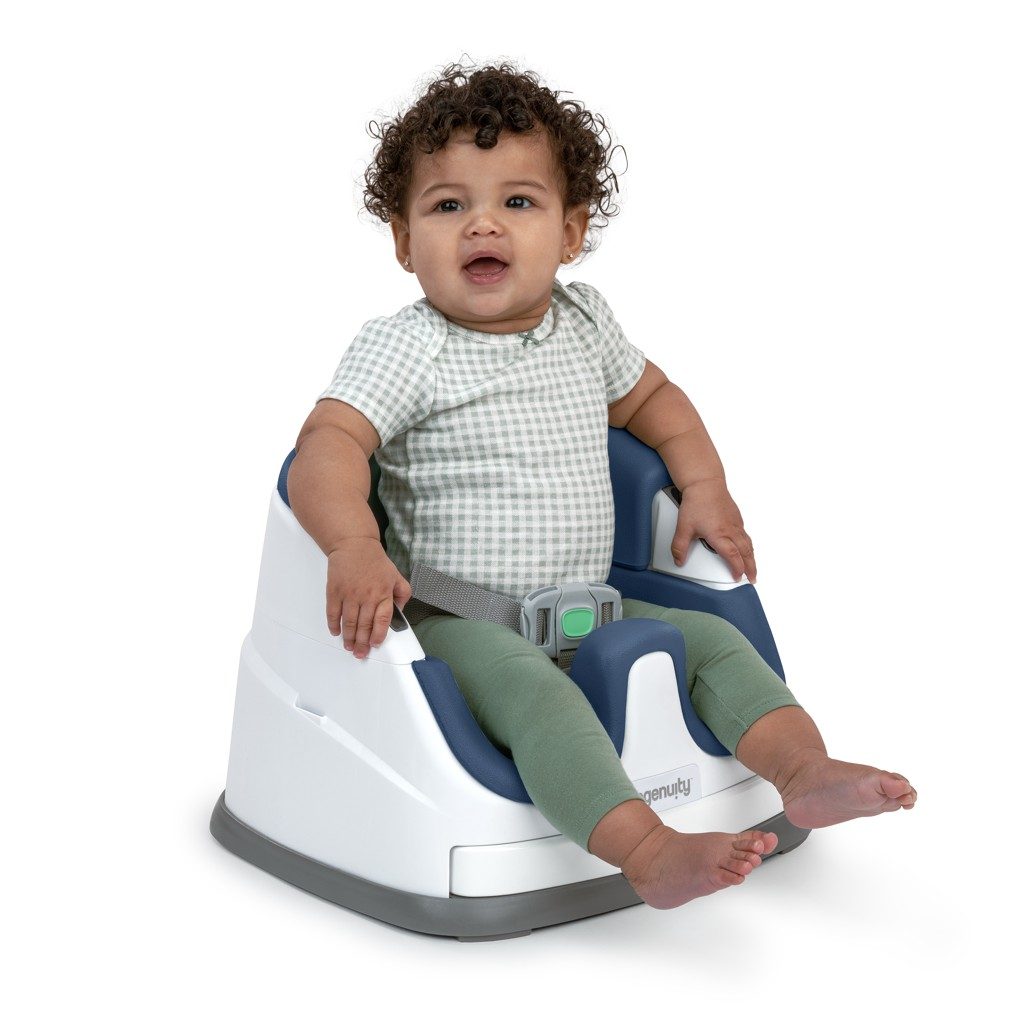 INGENUITY Podsedák na stoličku 2v1 Baby Base™ Night Sky 6m+ do 22kg – Obrázok 3