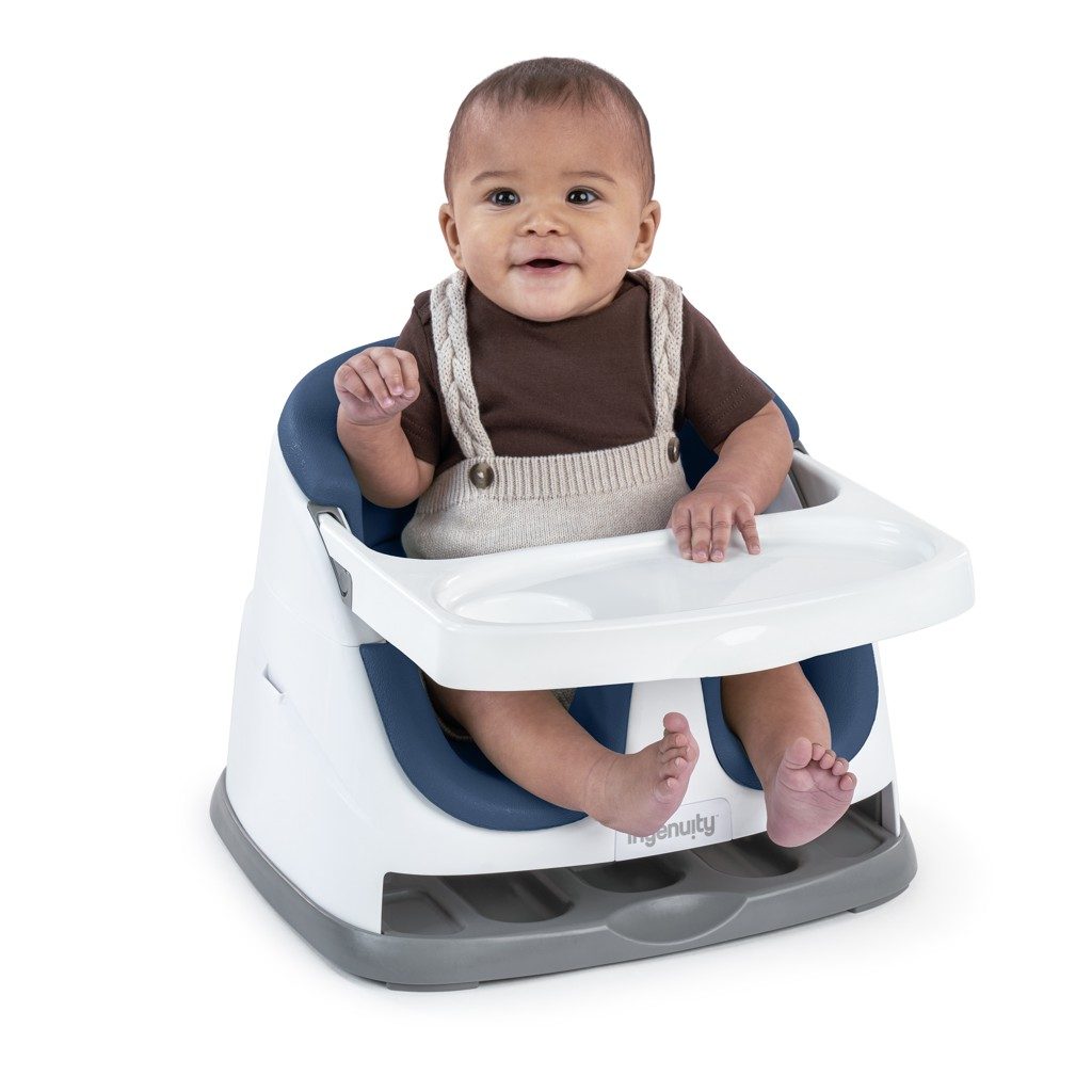 INGENUITY Podsedák na stoličku 2v1 Baby Base™ Night Sky 6m+ do 22kg – Obrázok 4