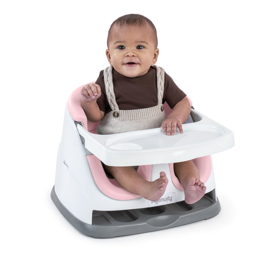 INGENUITY Podsedák na stoličku 2v1 Baby Base™ Peony 6m+ do 22kg – Obrázok 3