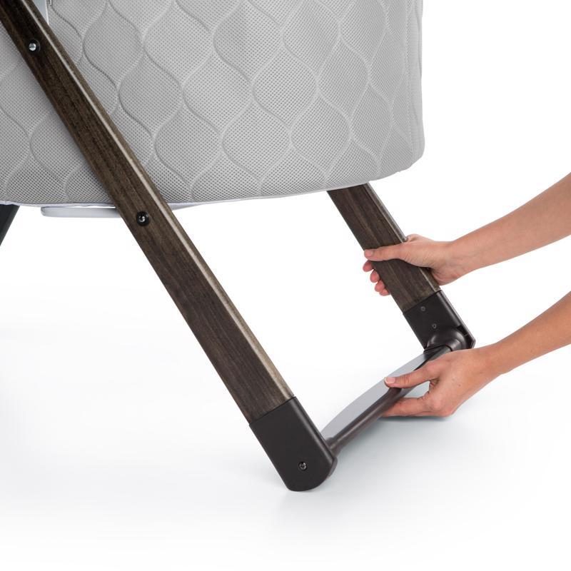 INGENUITY Postieľka hojdacia skladacia drevená Carrington 0m+ do 7 kg, 2018 – Obrázok 5