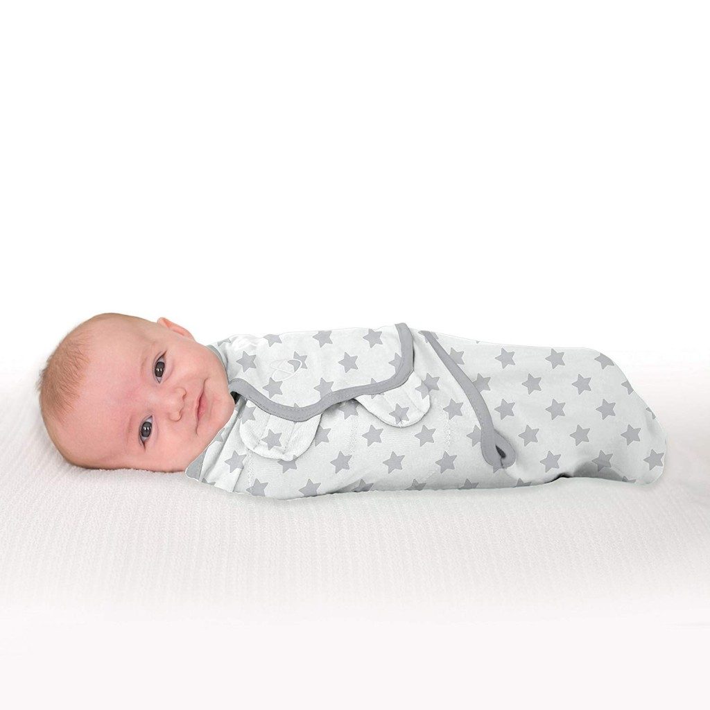 INGENUITY SUMMER Zavinovačka SwaddleMe™ Original Swaddle Grey star – Obrázok 3