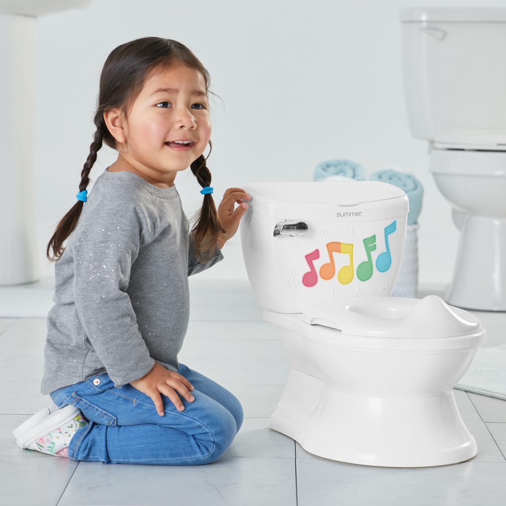 INGENUITY Toaleta detská so zvukmi a svetlami My Size™ biela – Obrázok 12