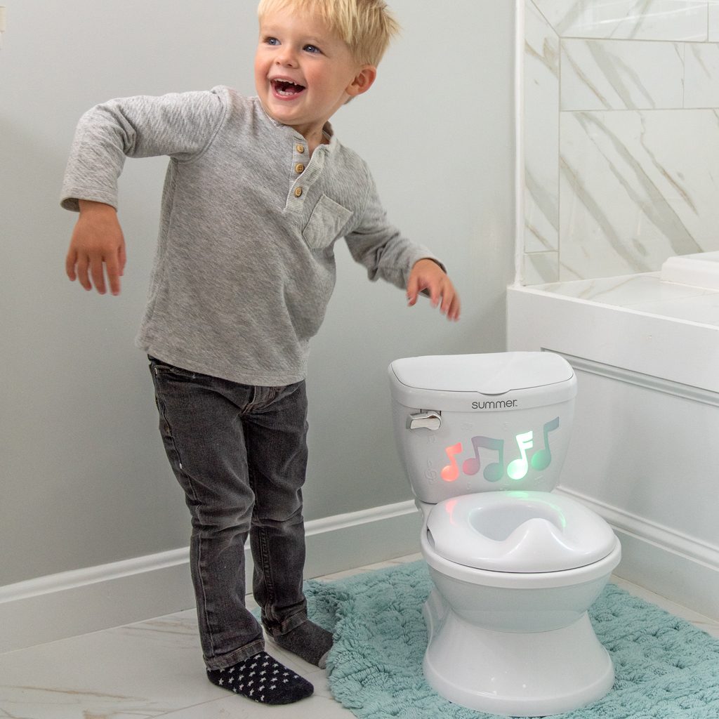 INGENUITY Toaleta detská so zvukmi a svetlami My Size™ biela – Obrázok 6