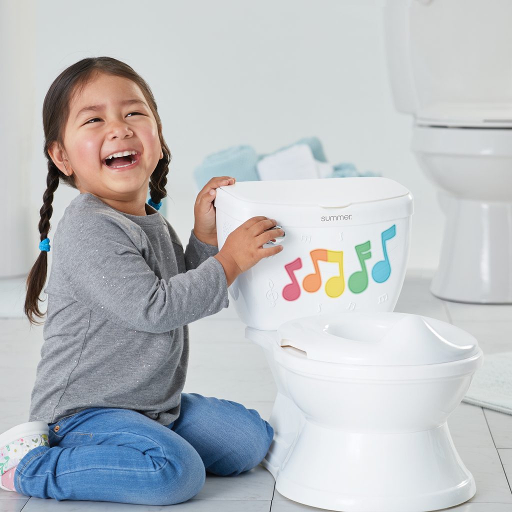 INGENUITY Toaleta detská so zvukmi a svetlami My Size™ biela – Obrázok 9
