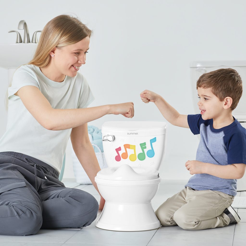 INGENUITY Toaleta detská so zvukmi a svetlami My Size™ biela – Obrázok 10
