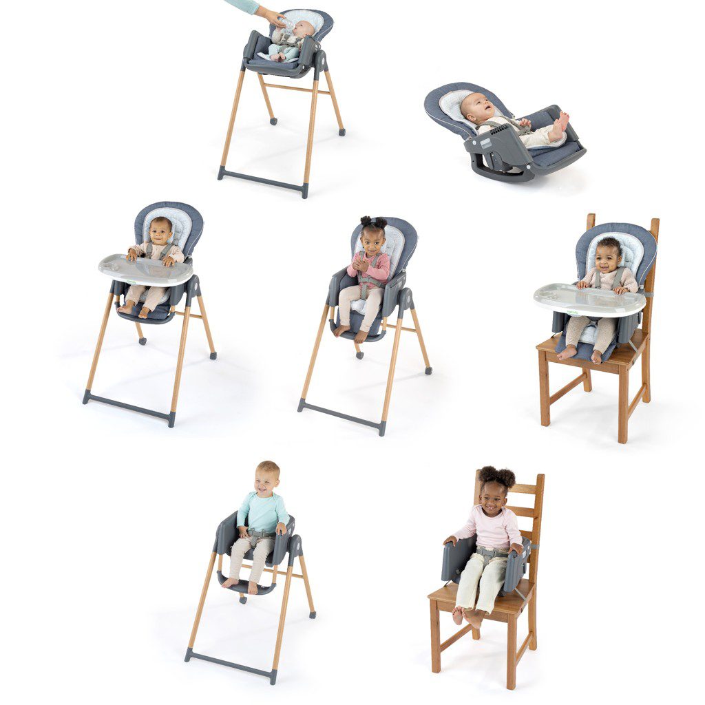 INGENUITY Stolička jedálenská Deluxe 7v1 Proper Positioner™ Chambray 0m+ do 23 kg – Obrázok 25