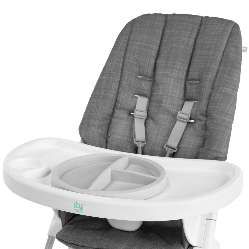 INGENUITY Stolička jedálenská skladacia Sun Valley™ Grey 6m+ do 15 kg – Obrázok 3