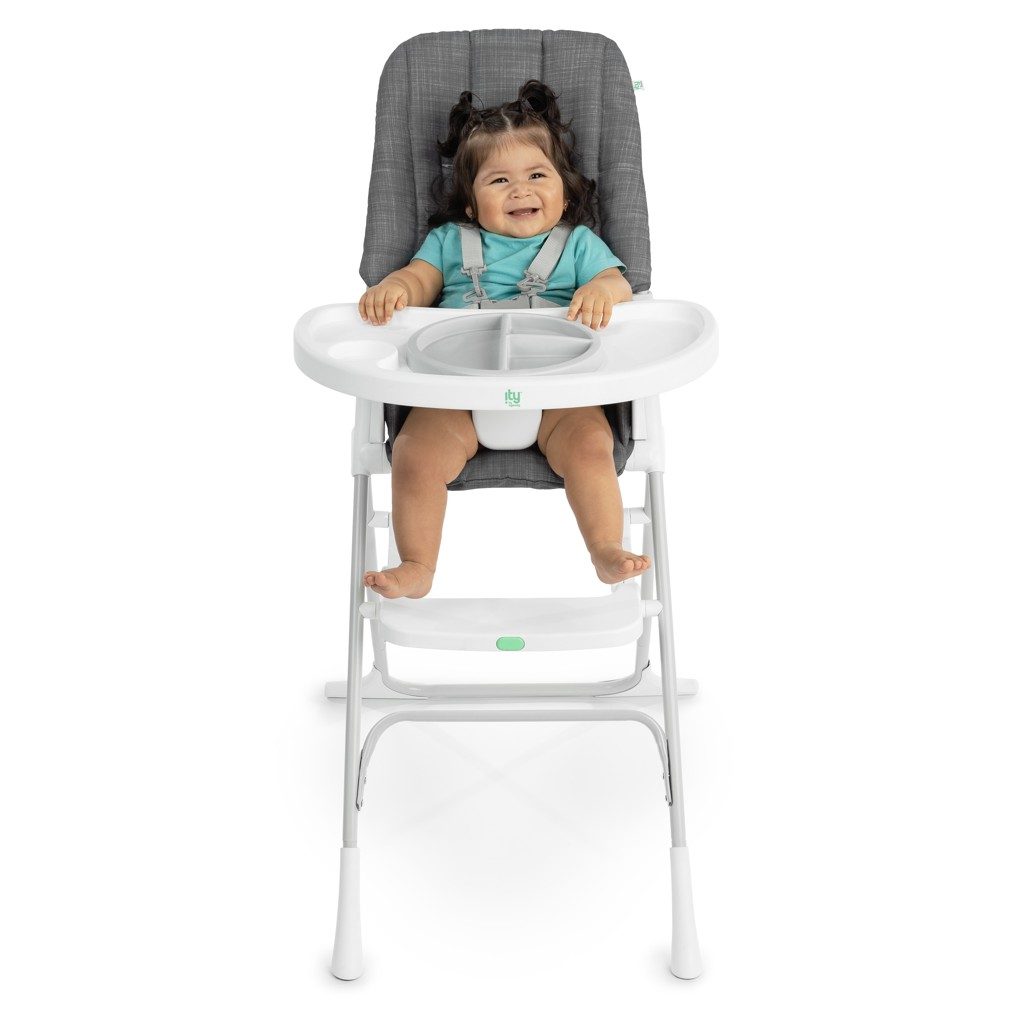 INGENUITY Stolička jedálenská skladacia Sun Valley™ Grey 6m+ do 15 kg – Obrázok 6