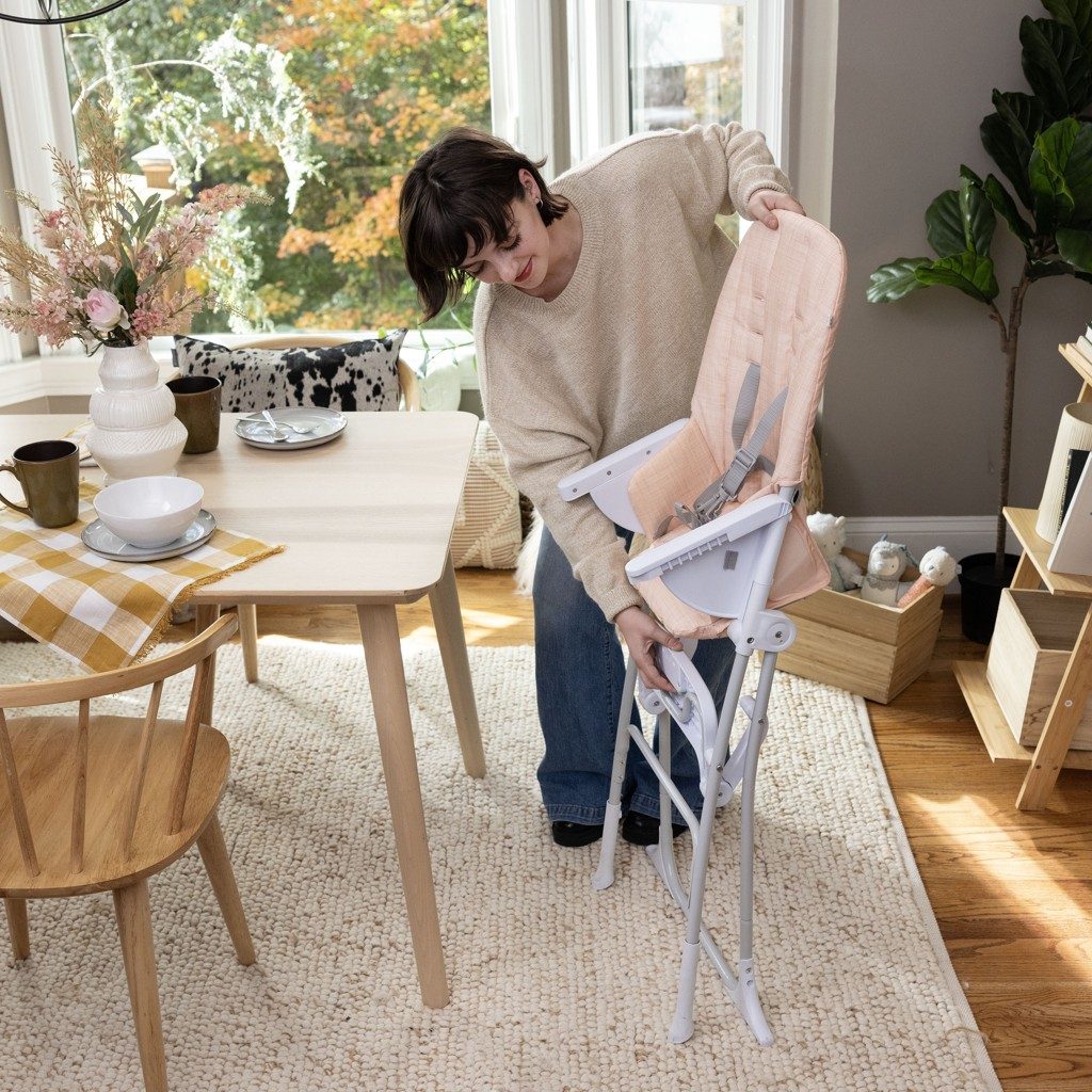 INGENUITY Stolička jedálenská skladacia Sun Valley™ Pink 6m+ do 15 kg – Obrázok 16
