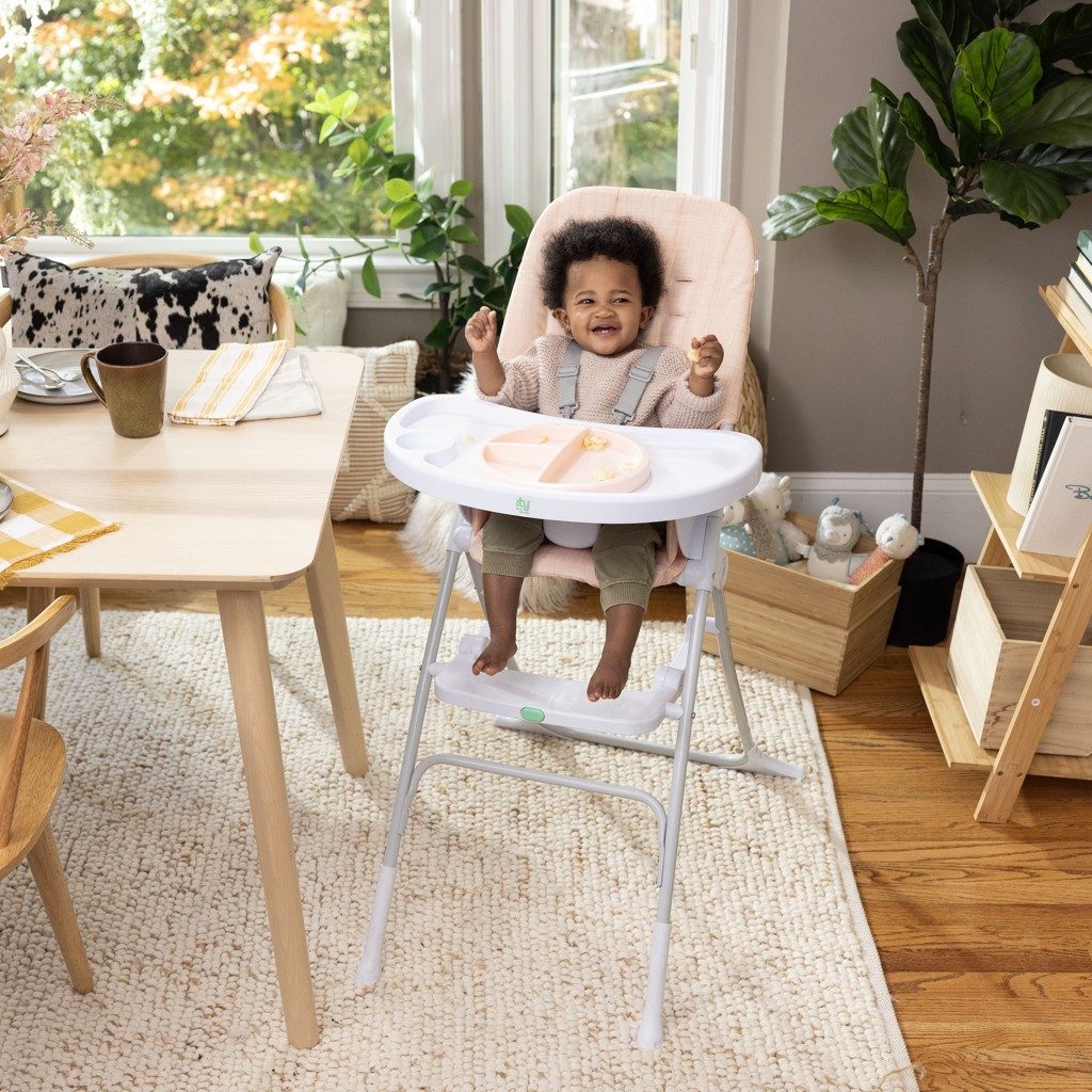 INGENUITY Stolička jedálenská skladacia Sun Valley™ Pink 6m+ do 15 kg – Obrázok 8