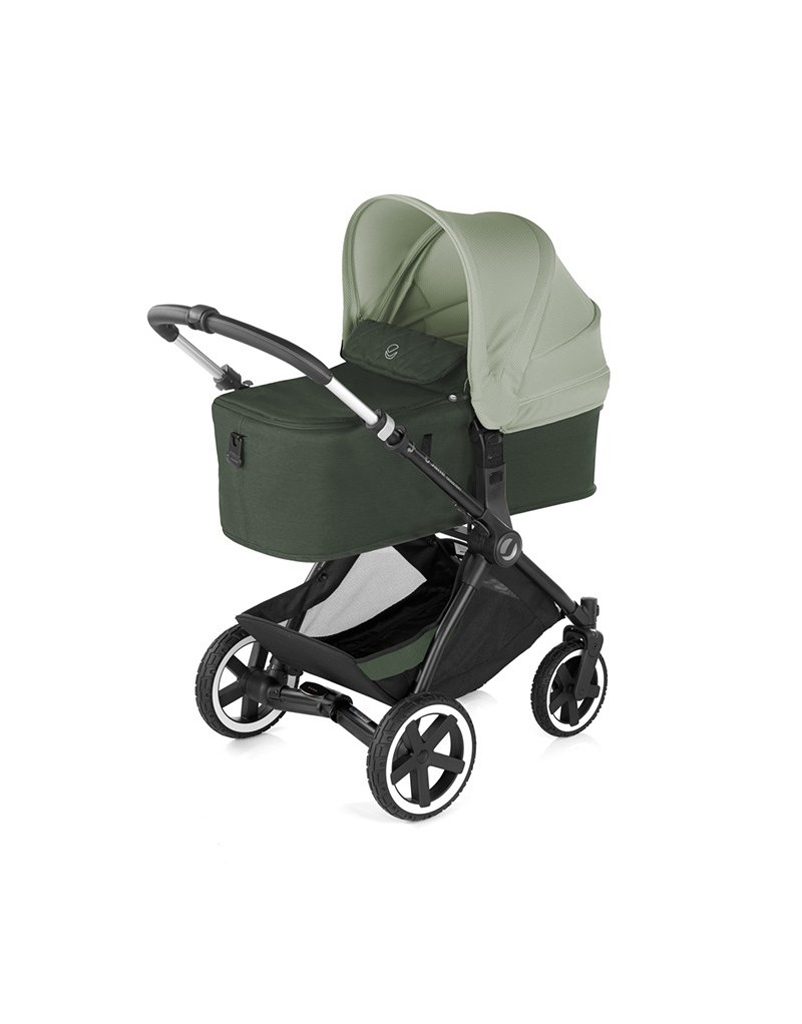 JANÉ Kočík kombinovaný Crosslight + korba Micro BB + autosedačka Koos i-size Forest Green – Obrázok 3