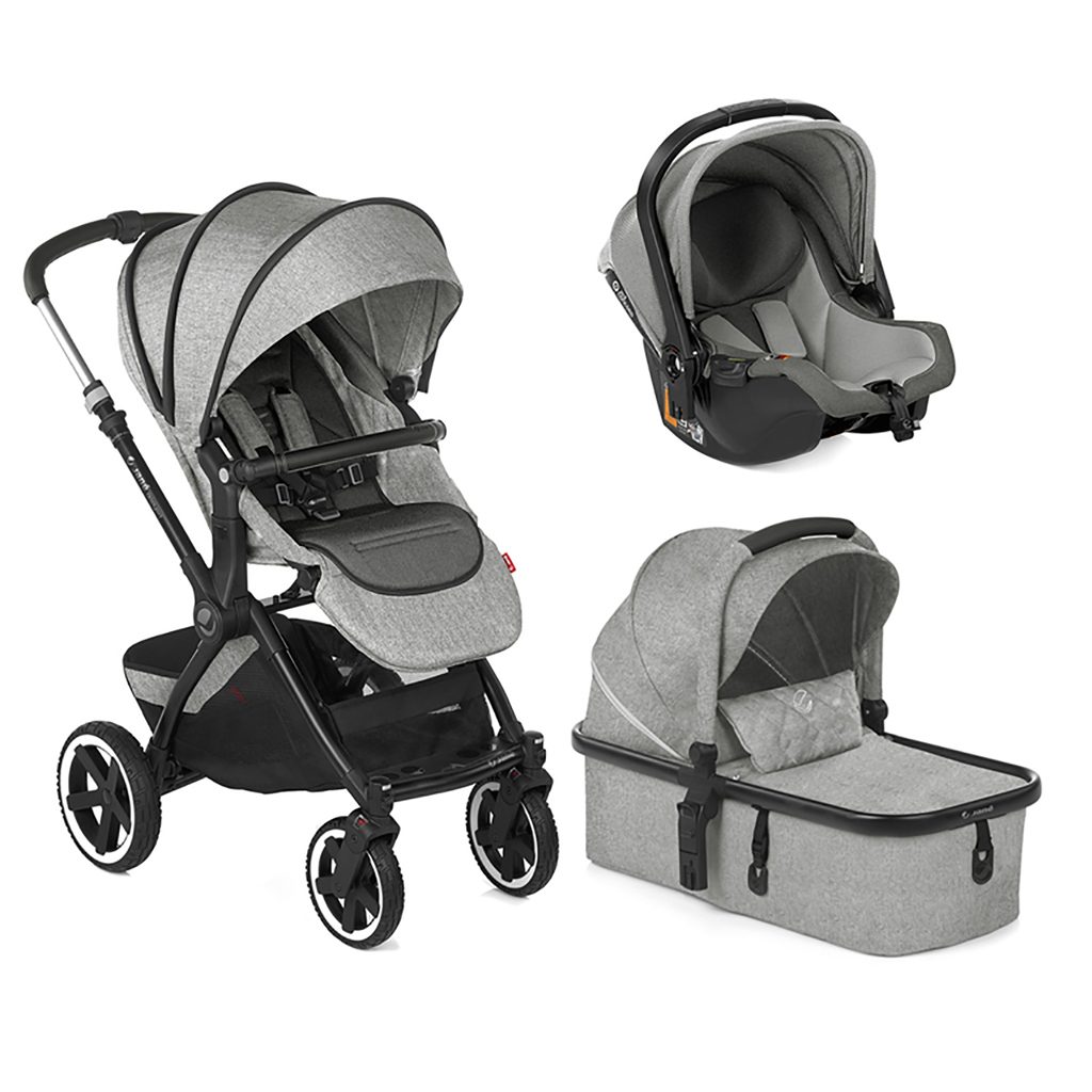 JANÉ Kočík kombinovaný Crosslight + korba Micro Pro + autosedačka Koos i-size Dim Grey – Obrázok 2