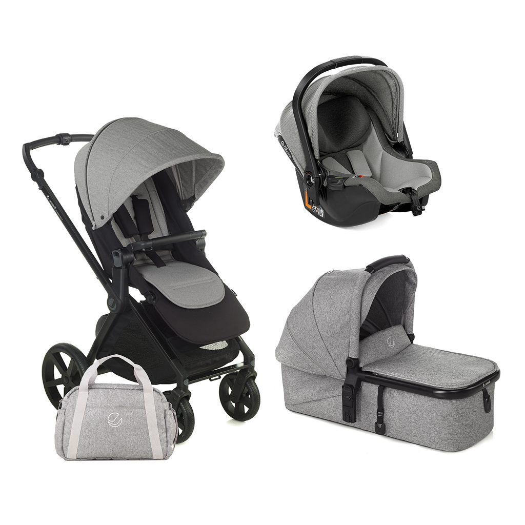 JANÉ Kočík kombinovaný Muum Pro 2 + korba Micro Pro 2 + autosedačka Koos i-size, Dim Grey – Obrázok 2