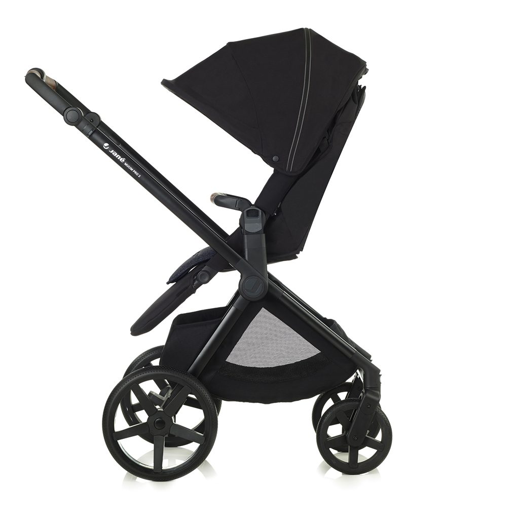 JANÉ Kočík kombinovaný Muum Pro 2 + korba Micro Pro 2 + autosedačka Koos i-size, Dim Grey – Obrázok 4