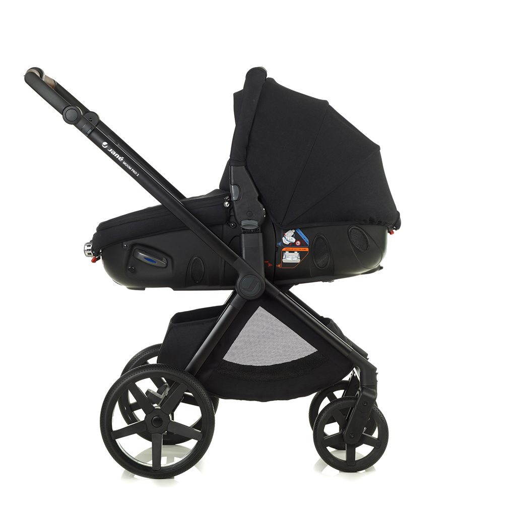 JANÉ Kočík kombinovaný Muum Pro 2 + korba Micro Pro 2 + autosedačka Koos i-size, Dim Grey – Obrázok 6