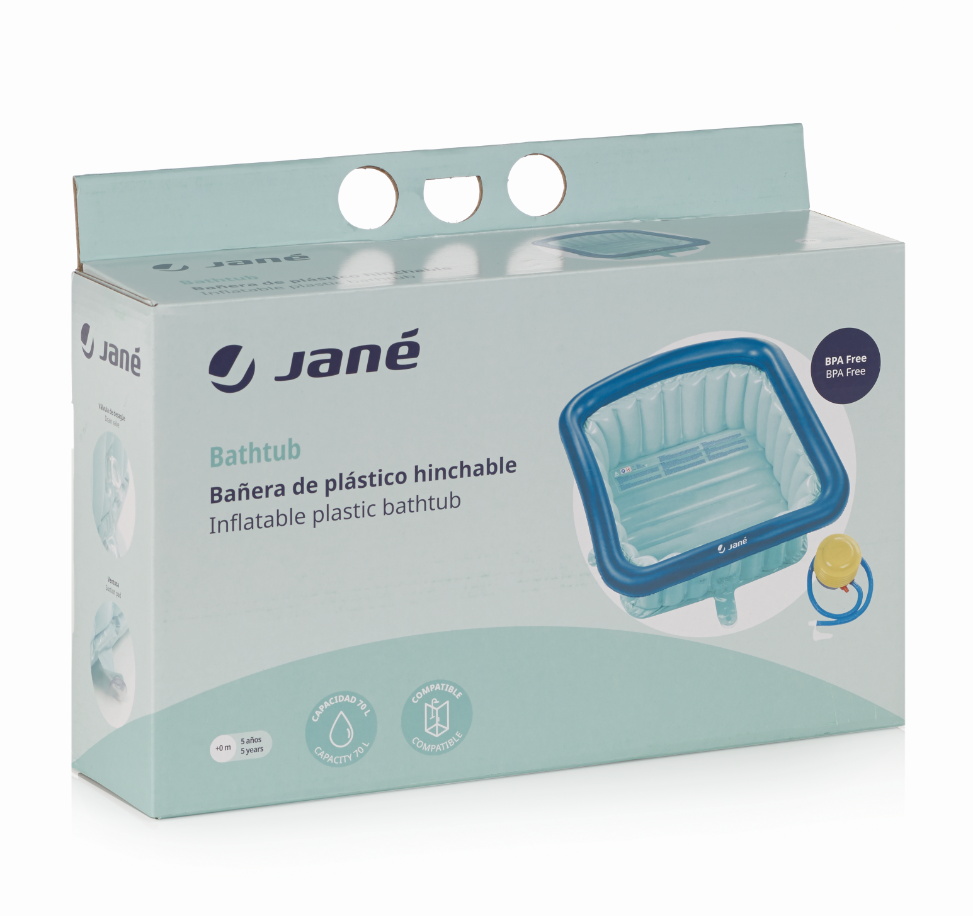 JANÉ Univerzálna nafukovacia vanička do vane a sprchovacieho kúta 0m+ – Obrázok 5