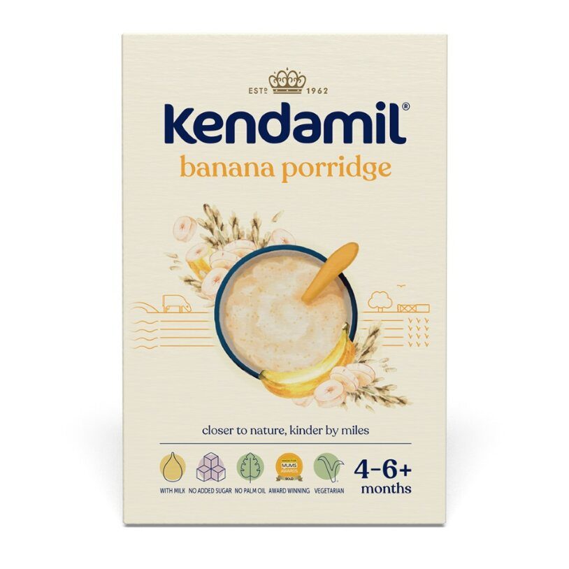 KENDAMIL Kaša mliečna s banánom (150 g), 4m+ – Obrázok 3