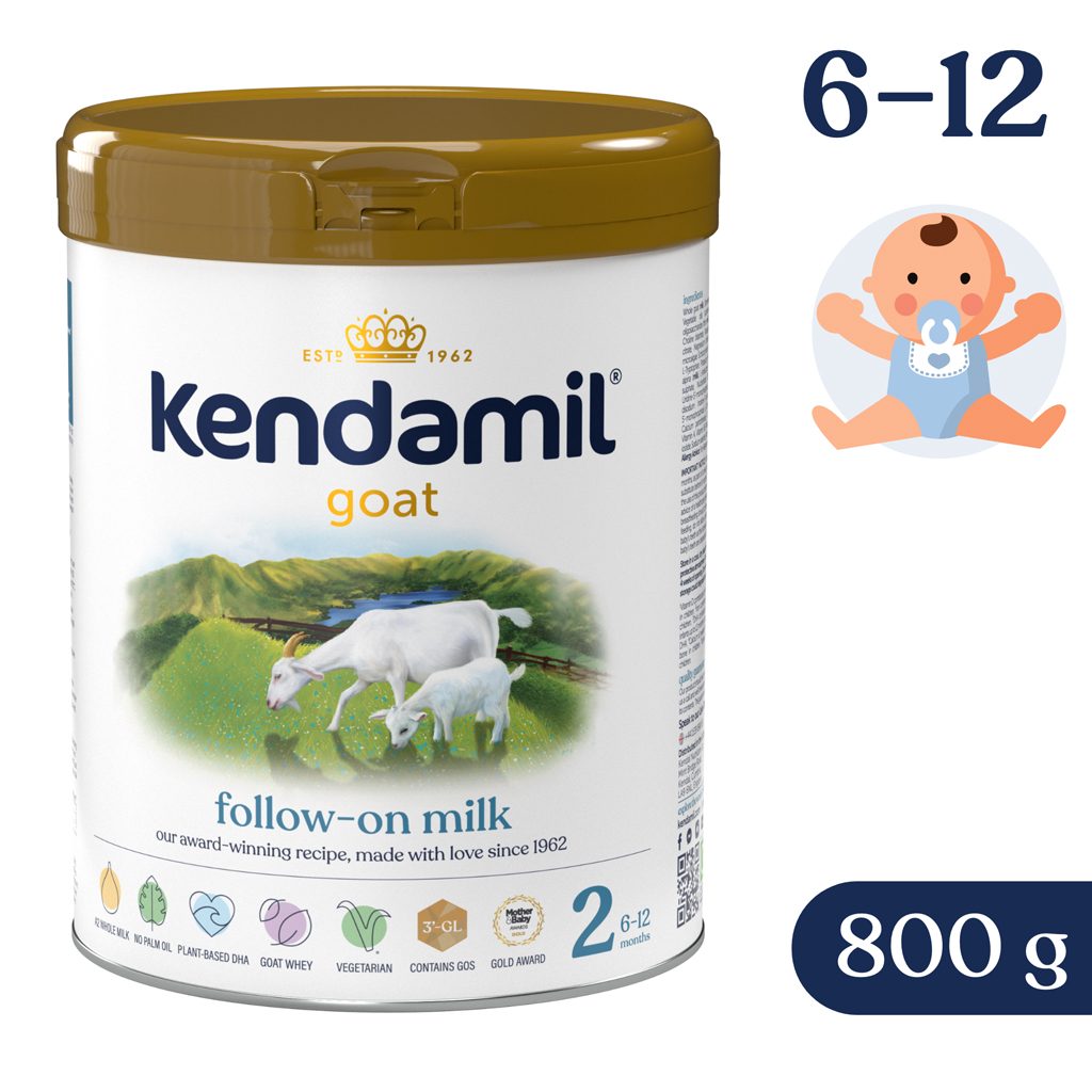 KENDAMIL Kozie následné mlieko 2 (800 g) DHA+ – Obrázok 2