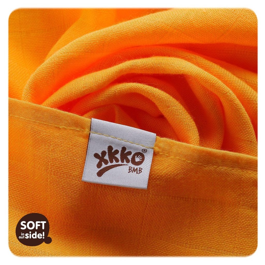 KIKKO Plienky bambusvé Colours 70x70 (3 ks) – lime, lemon, orange – Obrázok 3