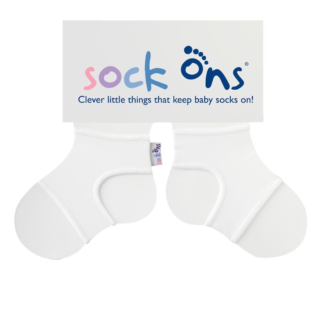 KIKKO SOCK ONS Držiak ponožiek Classic, biela (6-12m) – Obrázok 2