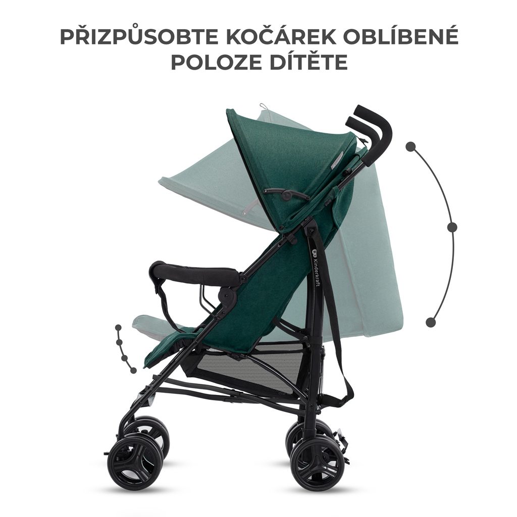 KINDERKRAFT Kočík golfový Tik Green forest – Obrázok 4