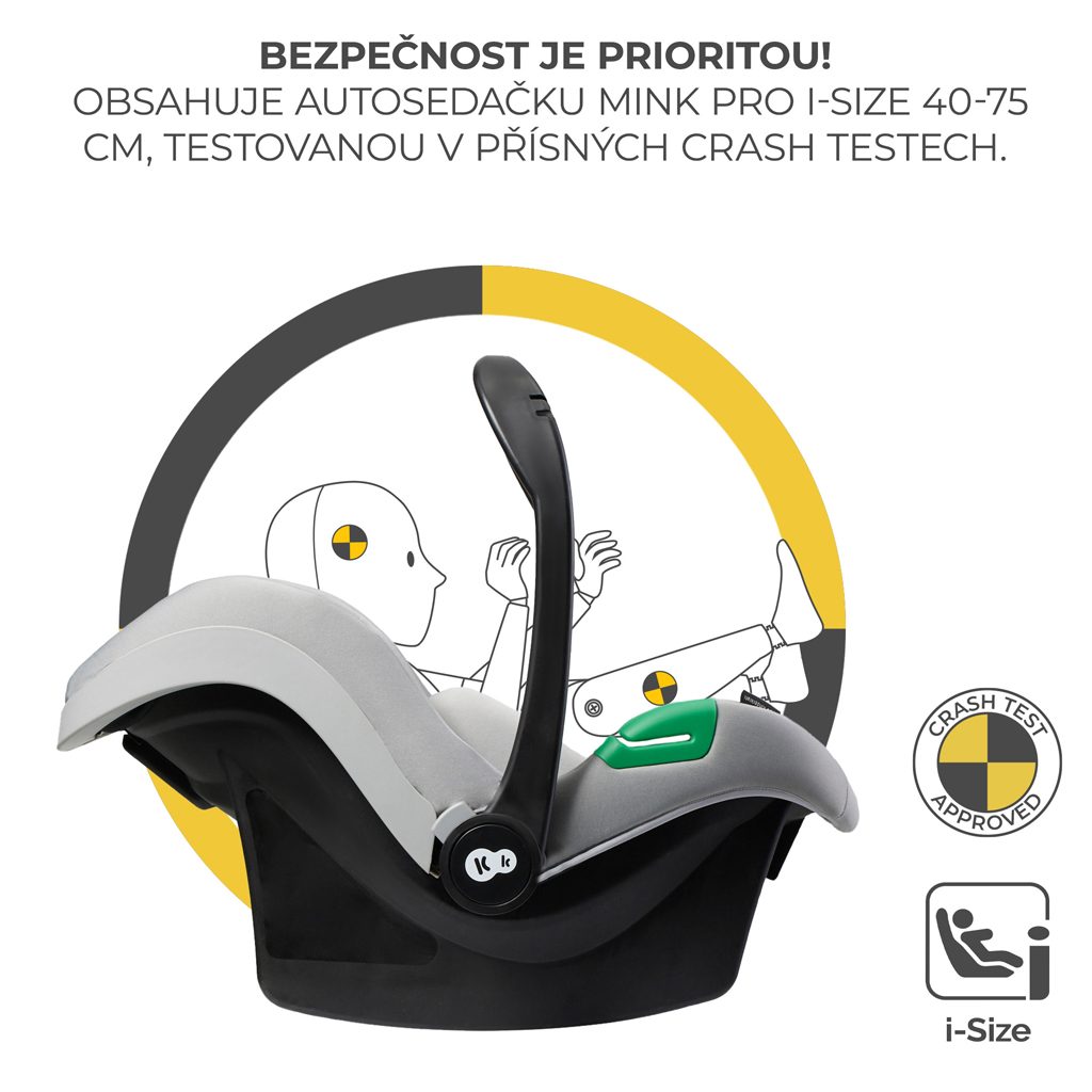KINDERKRAFT Kočík kombinovaný 3v1 Esme Moonlight Grey – Obrázok 9