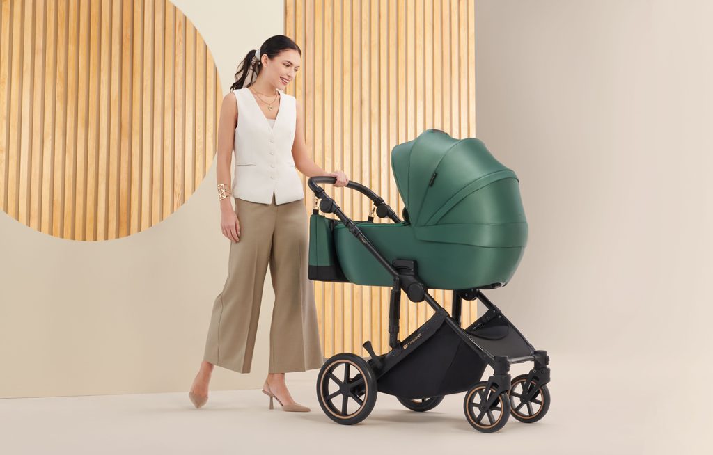 KINDERKRAFT SELECT Kočík kombinovaný 3v1 Prime 2 Dark Green, Premium – Obrázok 14