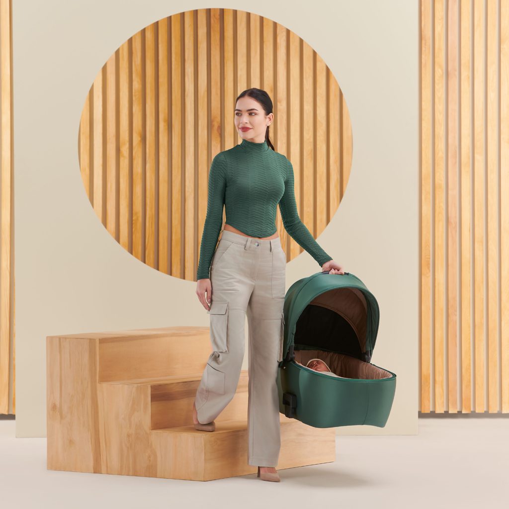 KINDERKRAFT SELECT Kočík kombinovaný 3v1 Prime 2 Dark Green, Premium – Obrázok 16