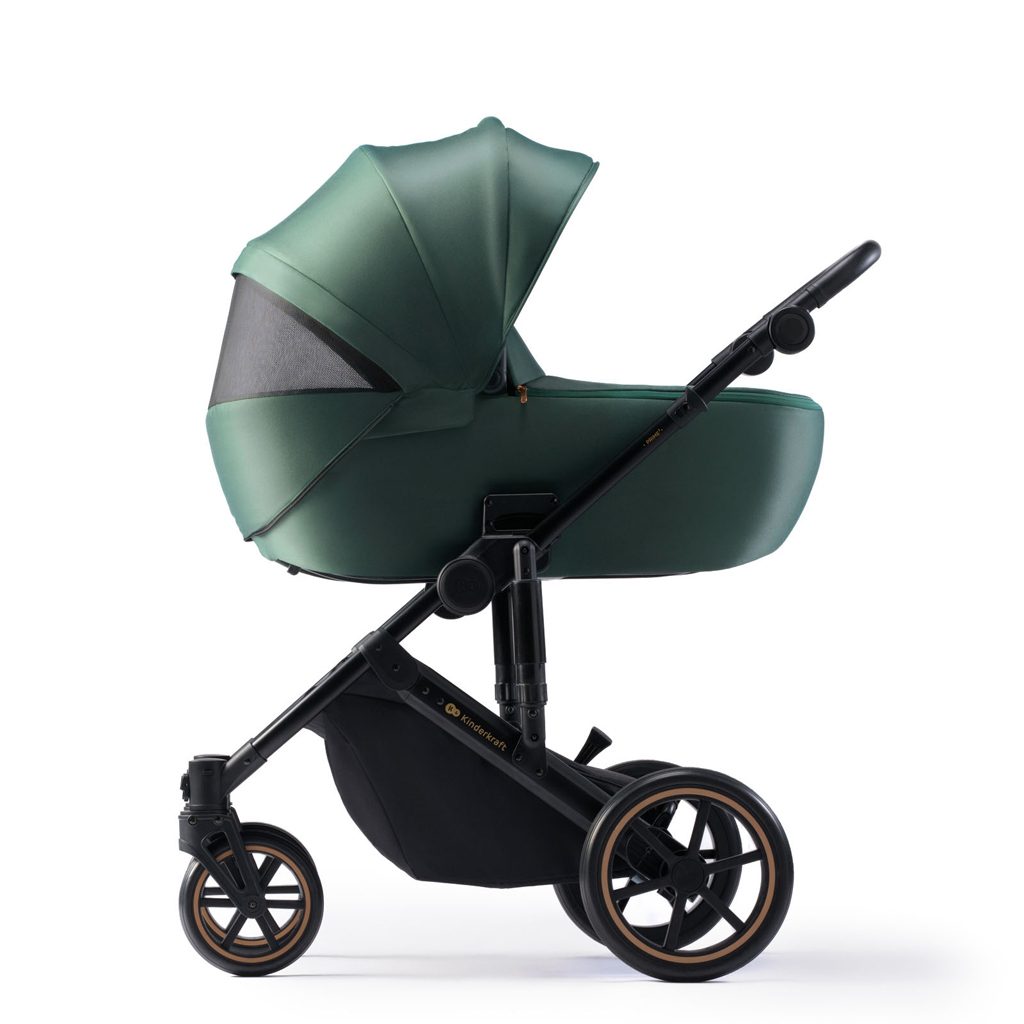 KINDERKRAFT SELECT Kočík kombinovaný 3v1 Prime 2 Dark Green, Premium – Obrázok 3
