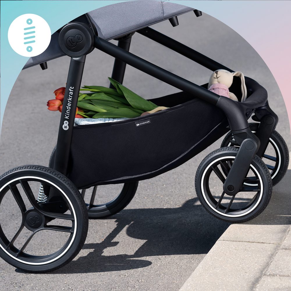 KINDERKRAFT SELECT Kočík kombinovaný Nea 2v1 Ash Pink, Premium – Obrázok 13
