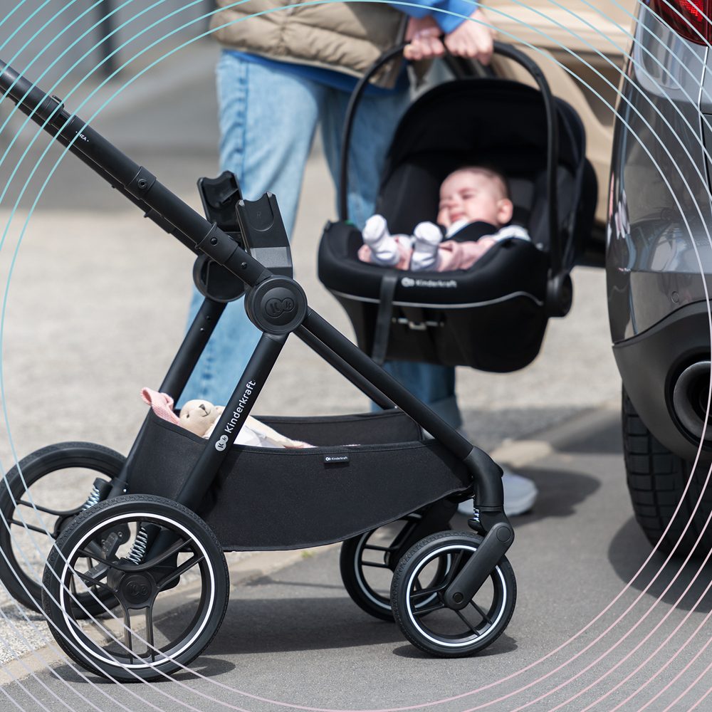 KINDERKRAFT SELECT Kočík kombinovaný Nea 2v1 Ash Pink, Premium – Obrázok 24