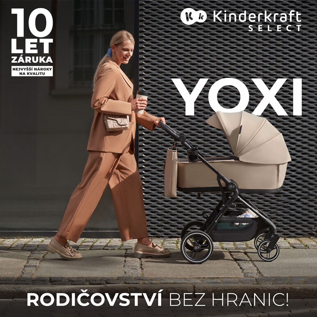 KINDERKRAFT SELECT Kočík kombinovaný Yoxi 2v1 Moonlight Grey – Obrázok 3