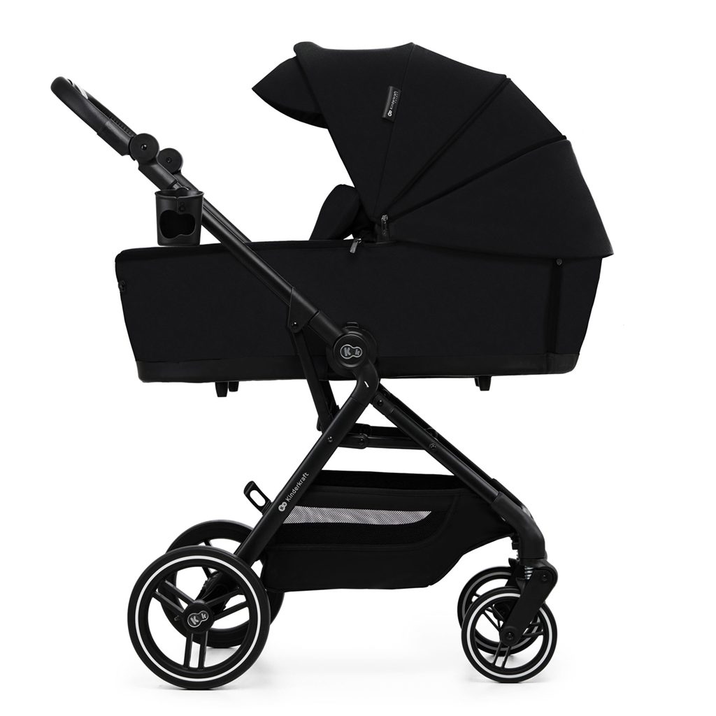 KINDERKRAFT SELECT Kočík kombinovaný Yoxi 2v1 Pure Black – Obrázok 16