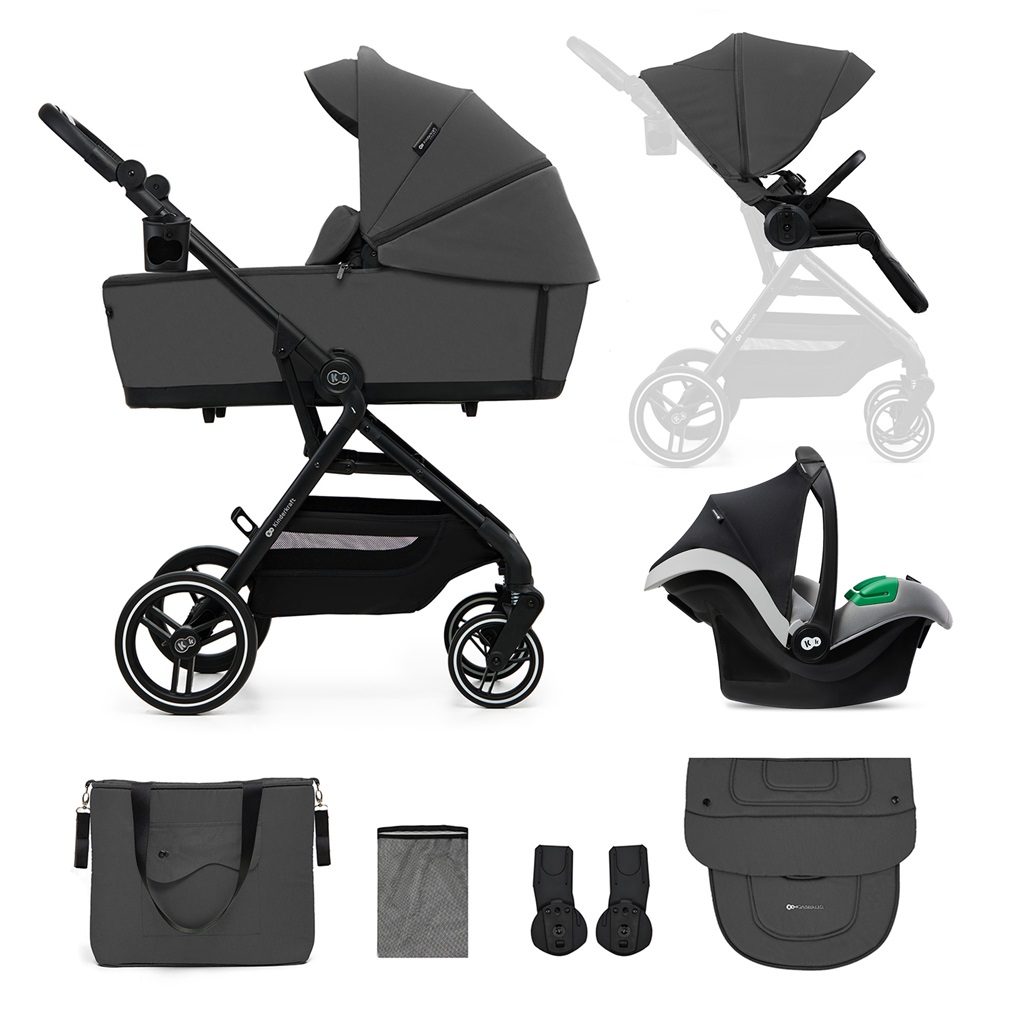 KINDERKRAFT SELECT Kočík kombinovaný Yoxi 3v1 Moonlight Grey – Obrázok 2