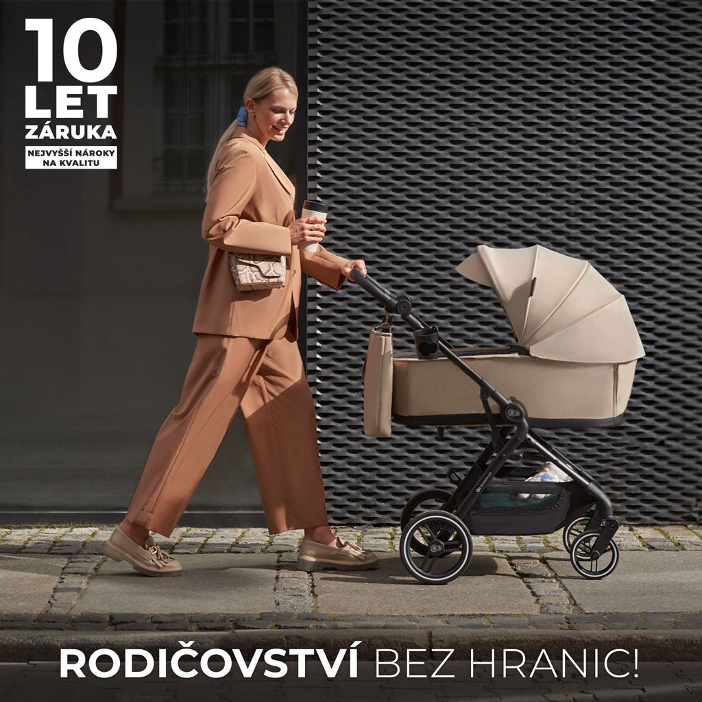 KINDERKRAFT SELECT Kočík kombinovaný Yoxi 3v1 Pure Black – Obrázok 3