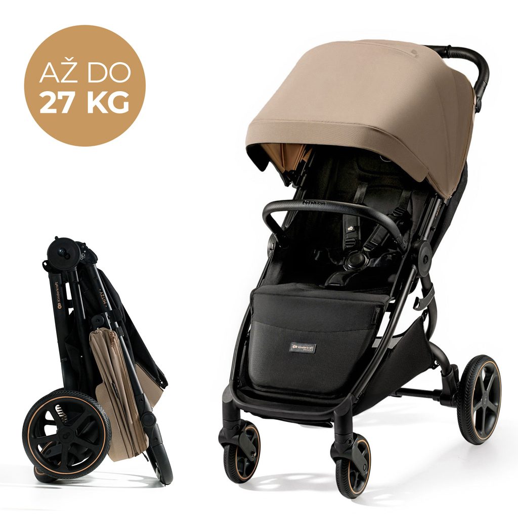 KINDERKRAFT SELECT Kočík športový Mitzy Linen Beige – Obrázok 3
