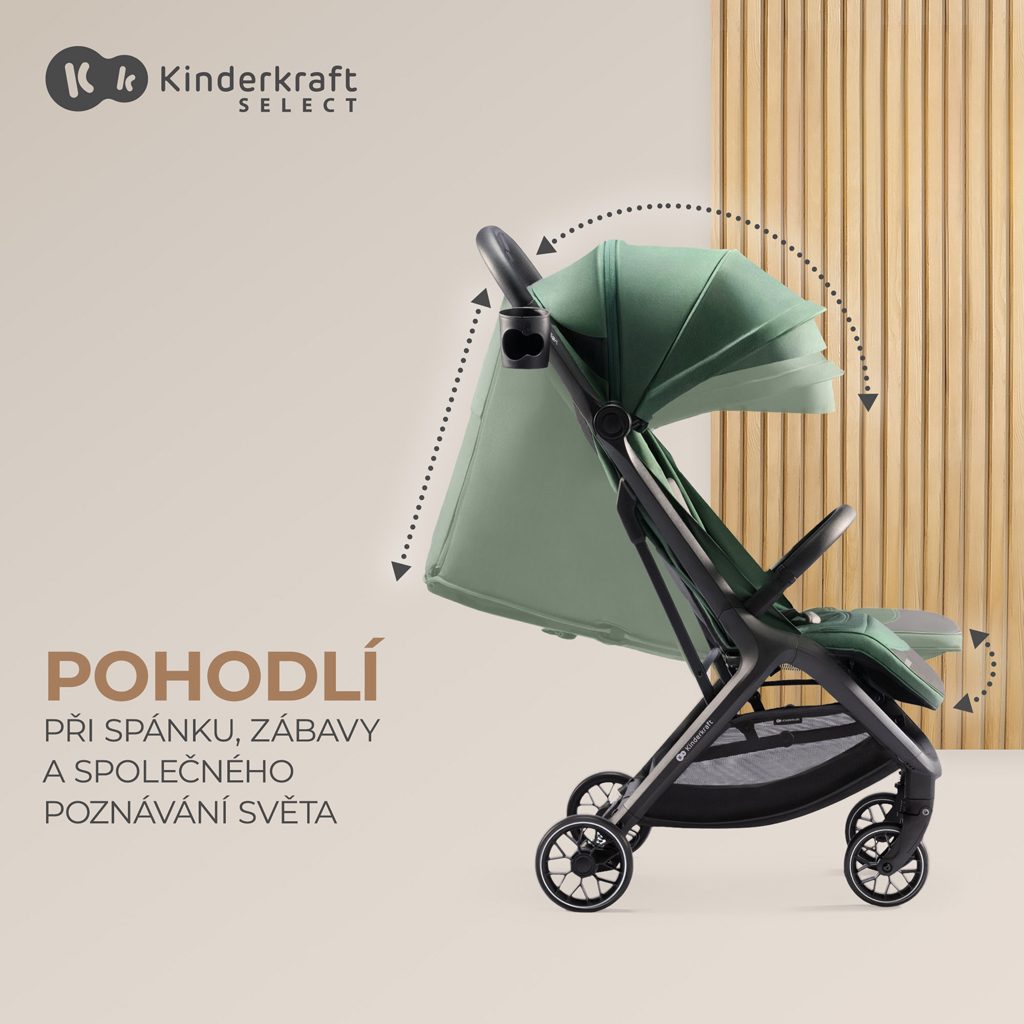 KINDERKRAFT SELECT Kočík športový Nubi 2 Cloudy Grey – Obrázok 14