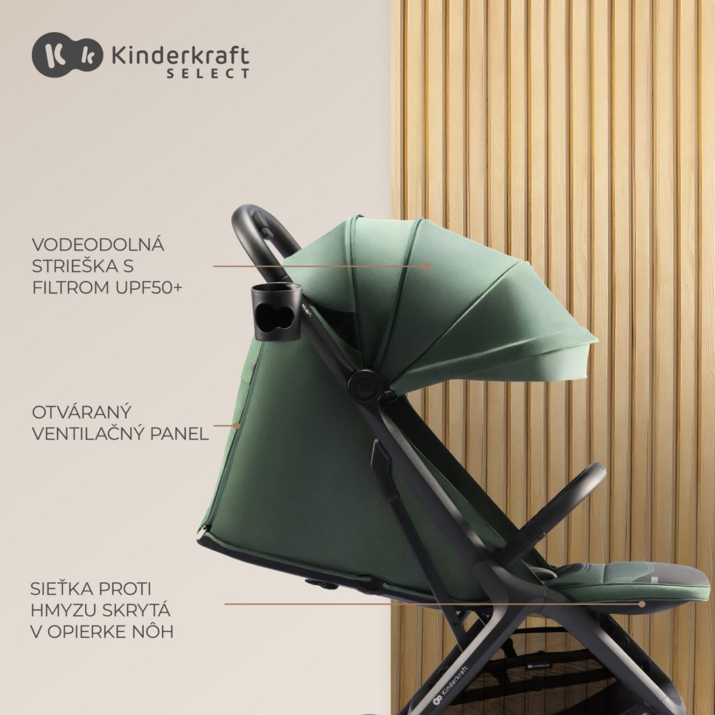 KINDERKRAFT SELECT Kočík športový Nubi 2 Cloudy Grey – Obrázok 19