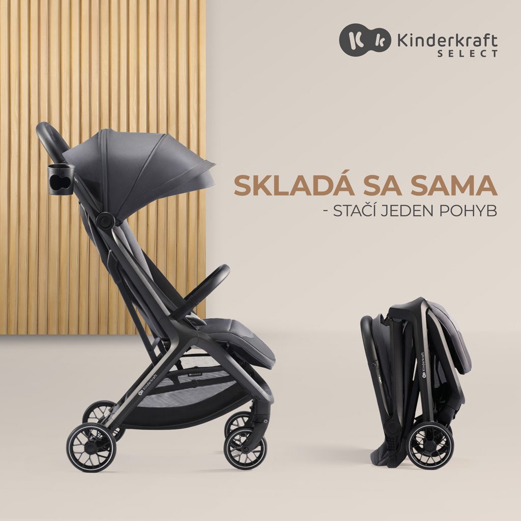 KINDERKRAFT SELECT Kočík športový Nubi 2 Cloudy Grey – Obrázok 9