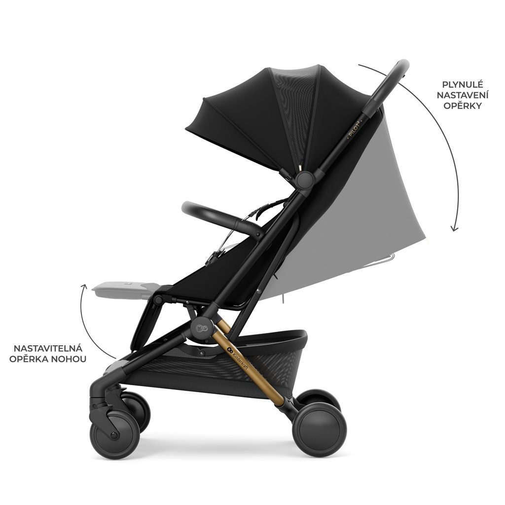 KINDERKRAFT SELECT Kočík športový Pilot 2 Black – Obrázok 6