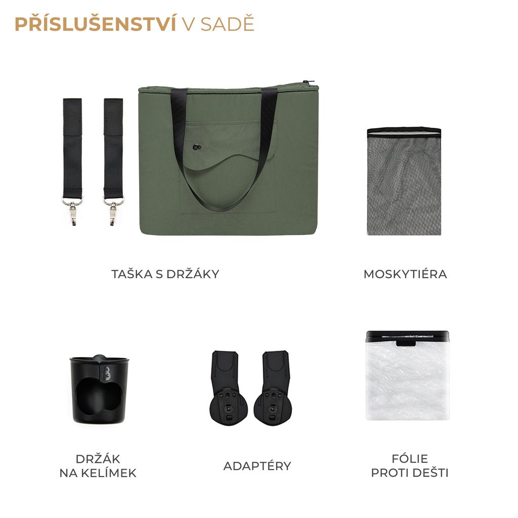 KINDERKRAFT SELECT Kočík športový Yoxi Mystic Green – Obrázok 11