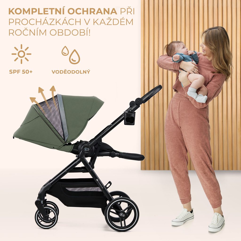 KINDERKRAFT SELECT Kočík športový Yoxi Mystic Green – Obrázok 8