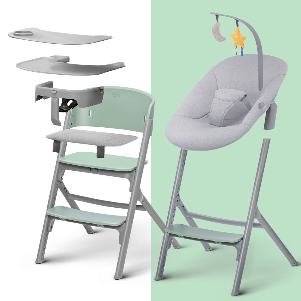 KINDERKRAFT SELECT Set jedálenská stolička Livy Aster Pink + lehátko Calmee, Premium – Obrázok 14