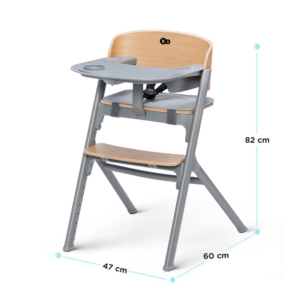 KINDERKRAFT SELECT Set jedálenská stolička Livy Oak + lehátko Calmee, Premium – Obrázok 12