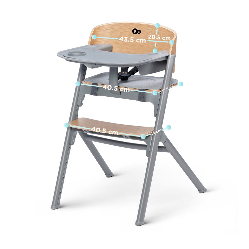 KINDERKRAFT SELECT Stolička jedálenská LIVY Oak, Premium – Obrázok 6