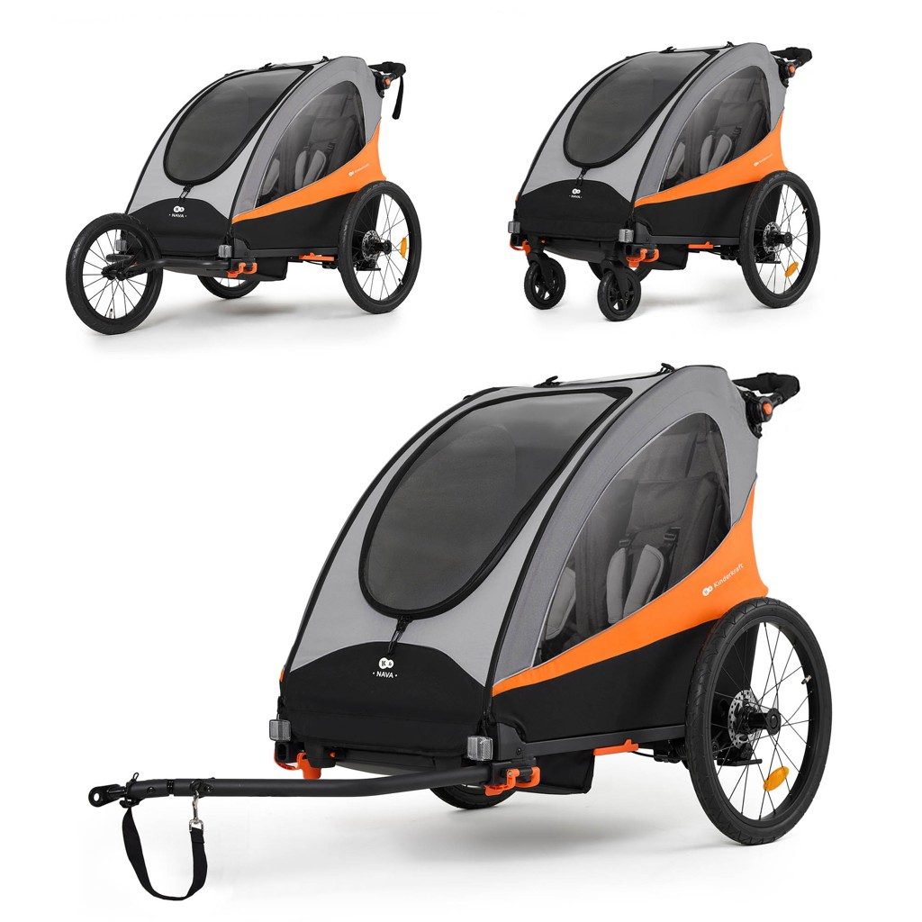 KINDERKRAFT Vozík 3v1 Nava Sunny Orange