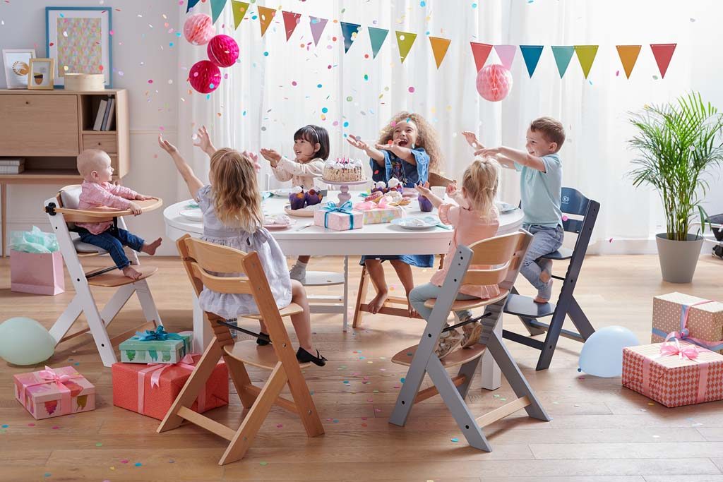 KINDERKRAFT Stolička jedálenská Enock s polstrovaním Grey wooden, Premium – Obrázok 11