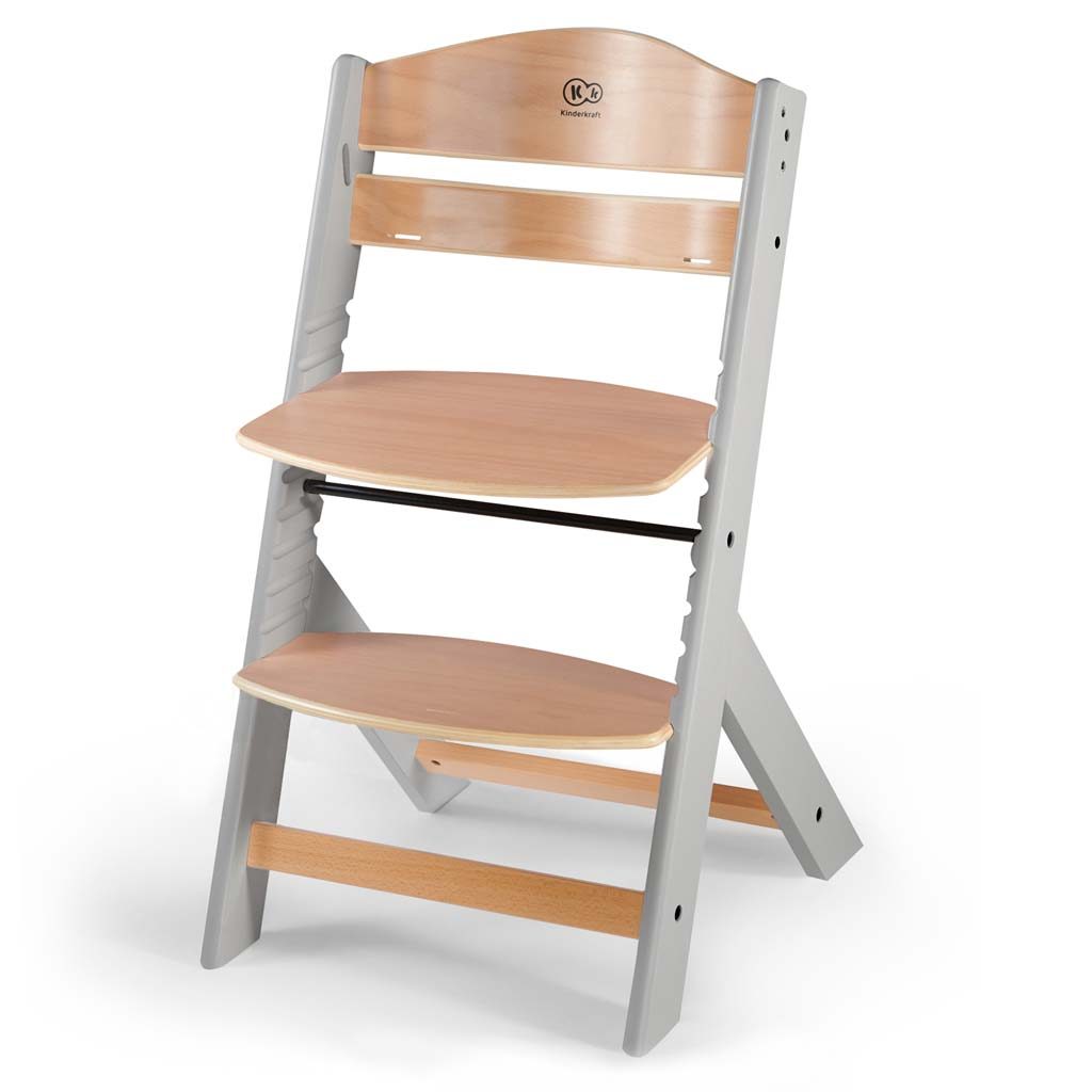 KINDERKRAFT Stolička jedálenská Enock s polstrovaním Grey wooden, Premium – Obrázok 4