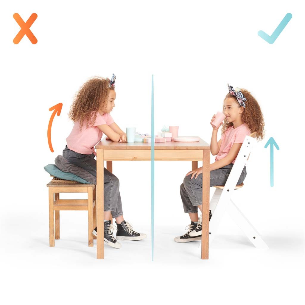 KINDERKRAFT Stolička jedálenská Enock s polstrovaním White wooden, Premium – Obrázok 18